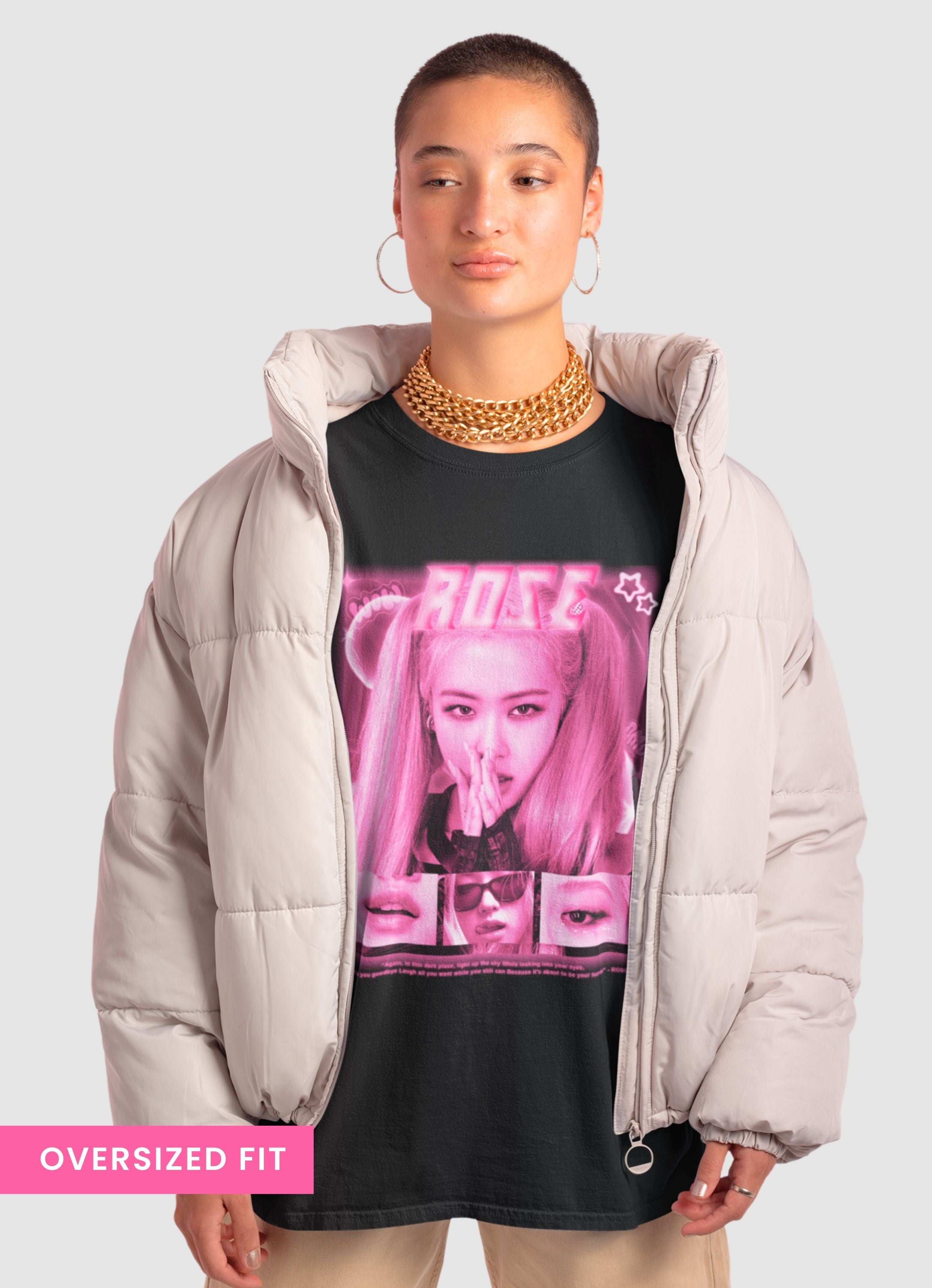 Rose Bias Oversized Unisex Tshirt