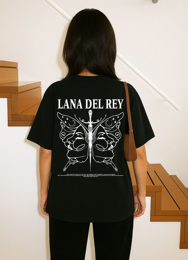 Lana Del Rey Butterfly Oversized Tshirt