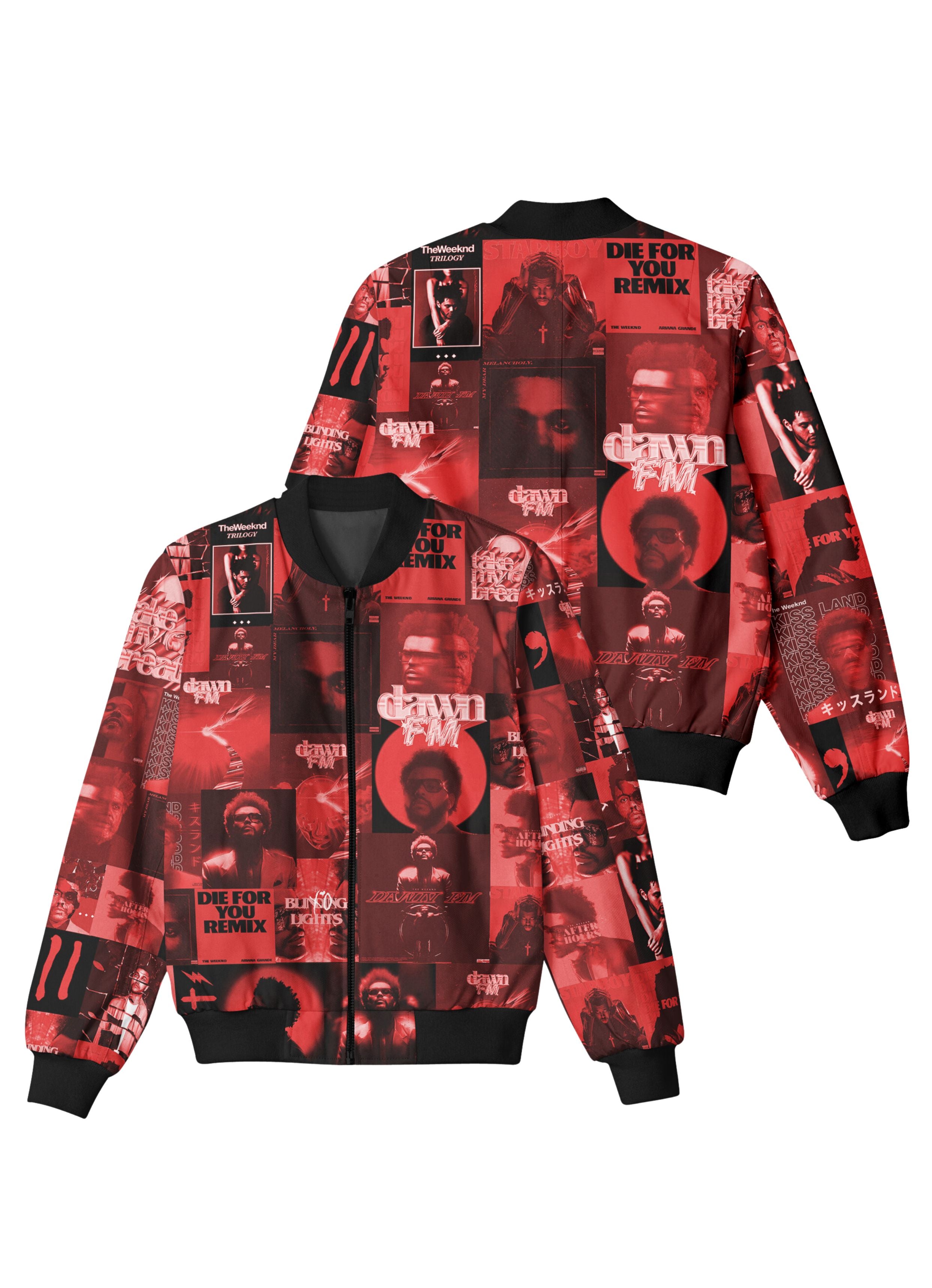 The Weeknd Red Bomber Jacket