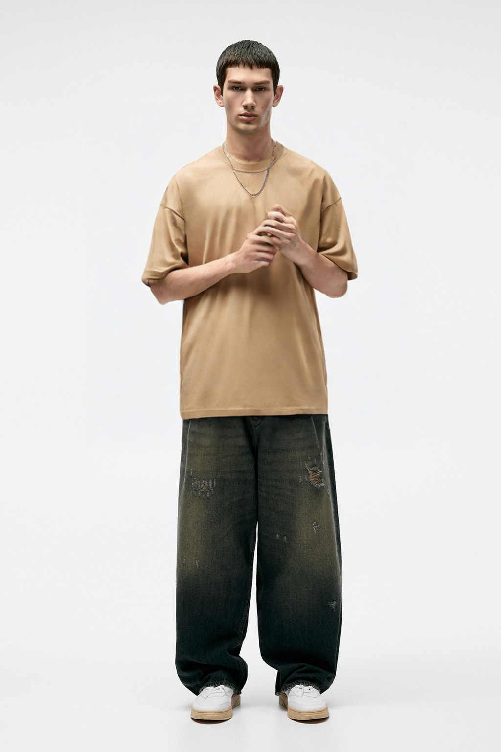 Basic Oversized Tshirt - Taupe