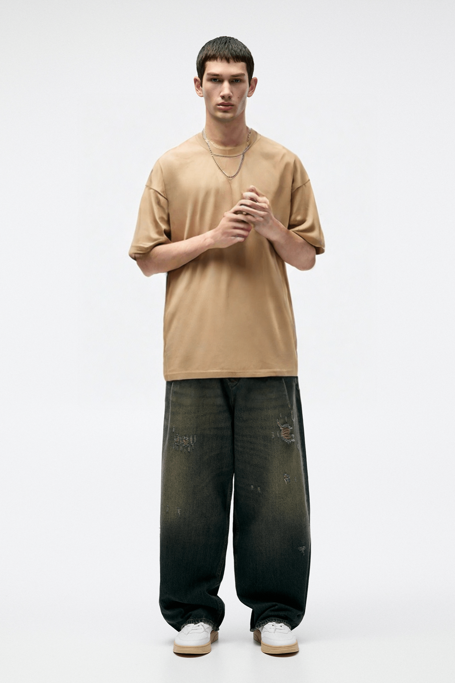 Basic Oversized Tshirt - Taupe