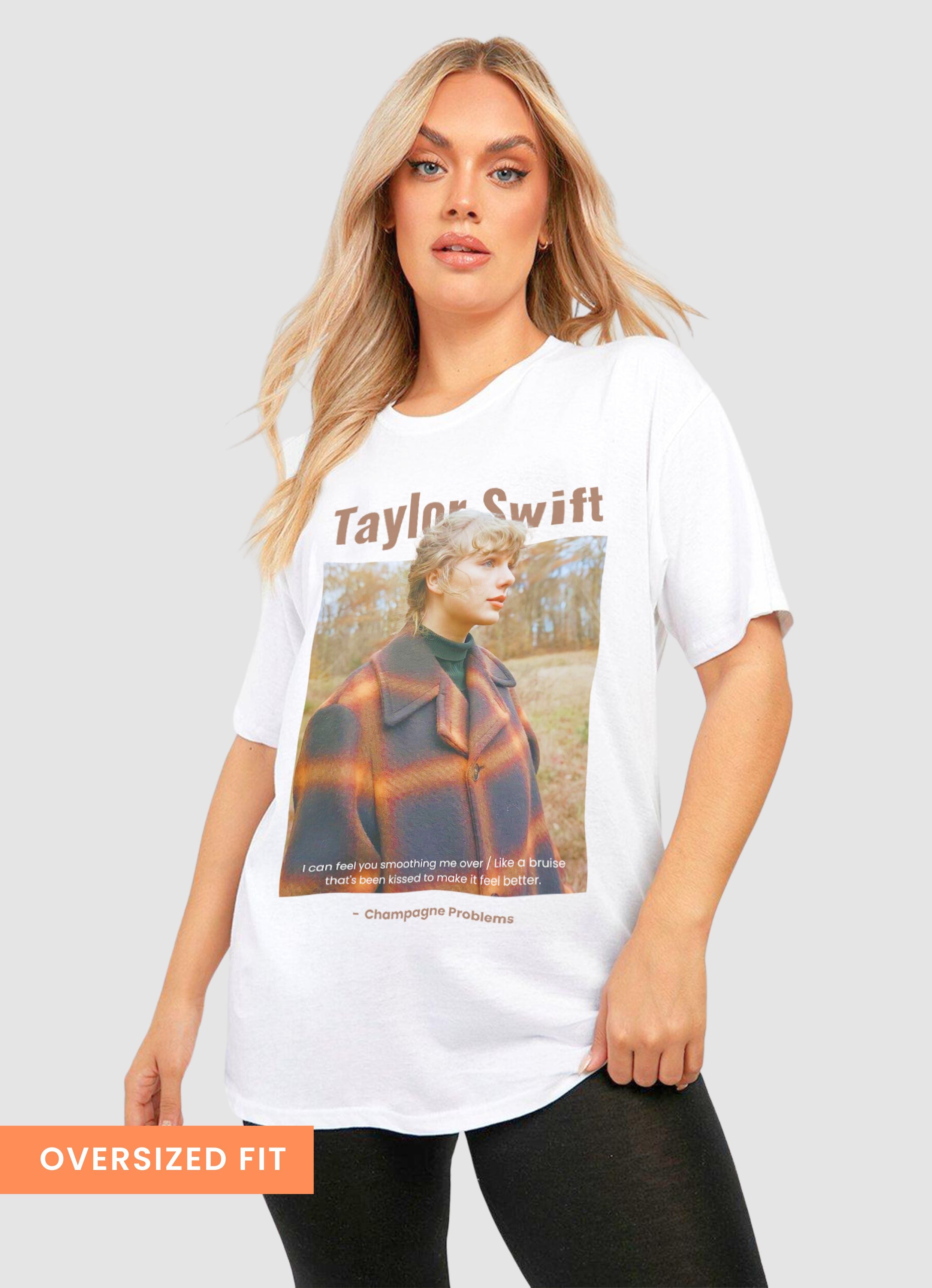 Taylor Swift Champagne Problems Oversized Unisex T-shirt