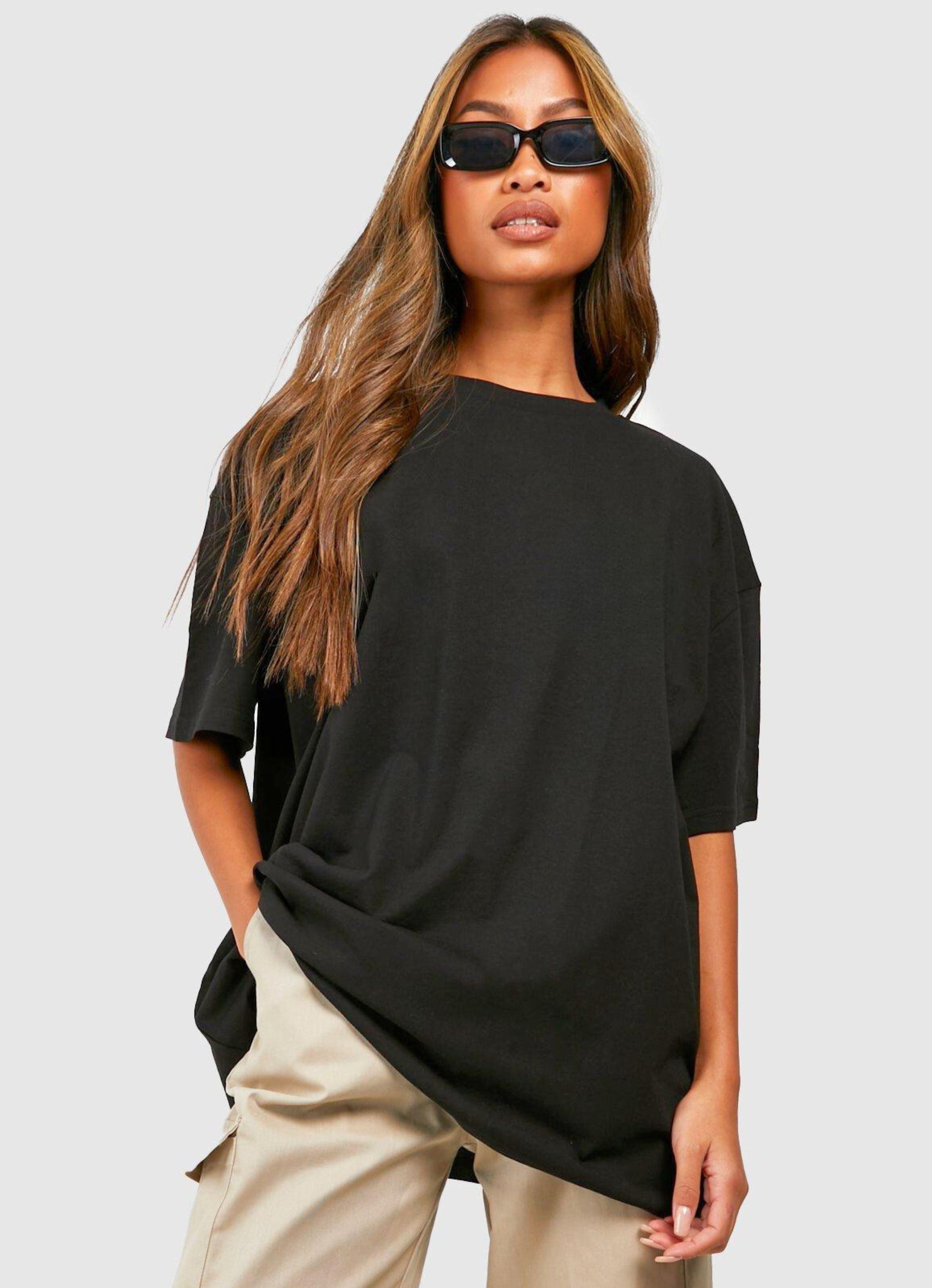 Plain Black Oversized Unisex T-shirt