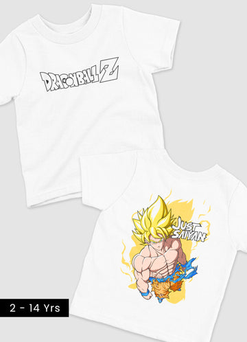 Dragon Ball-Z White Kids Unisex T-shirt