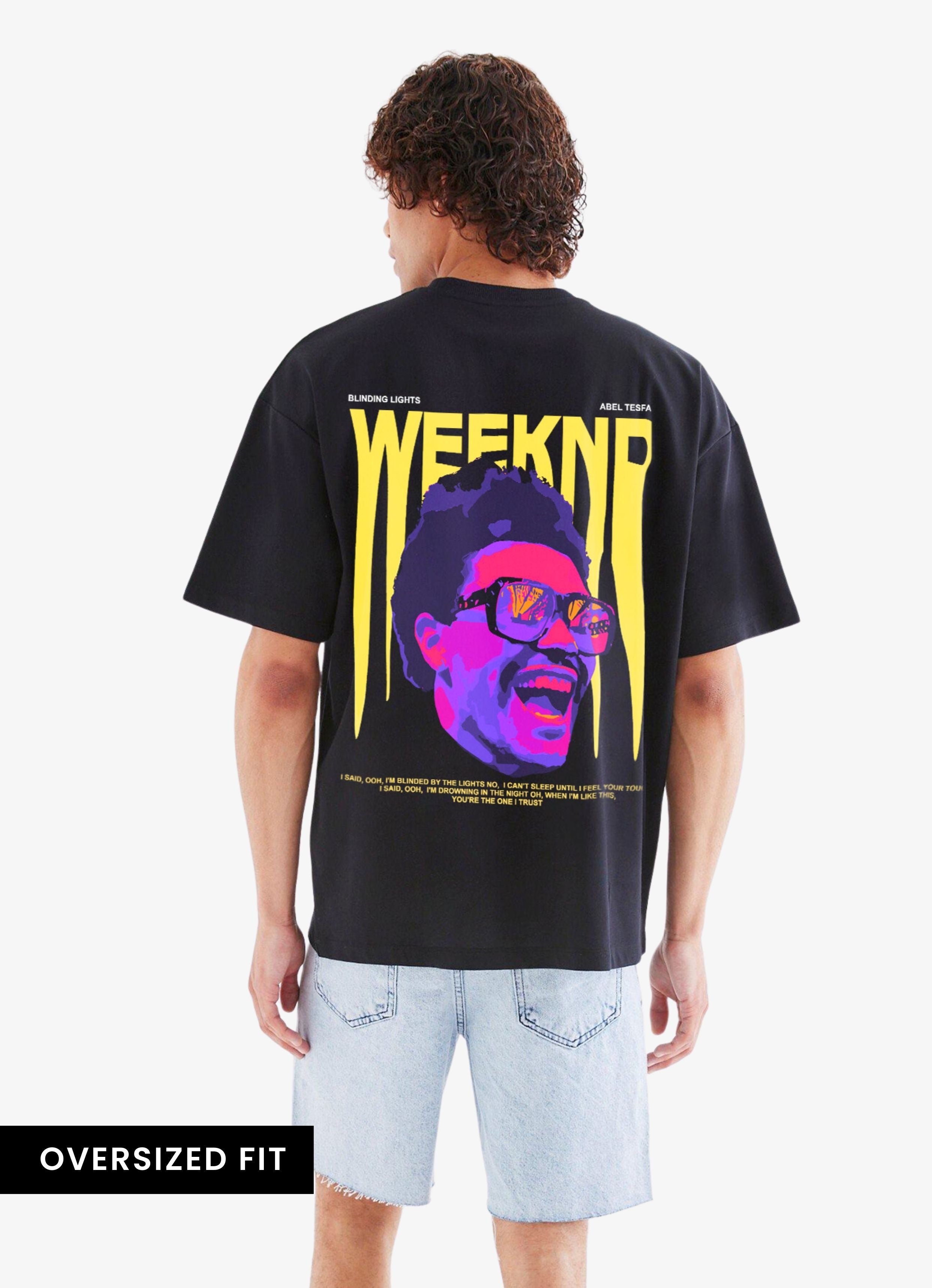 The Weeknd Back Oversized Tshirt