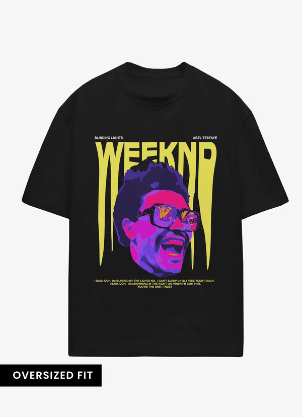 The Weeknd Front Oversized  Tshirt
