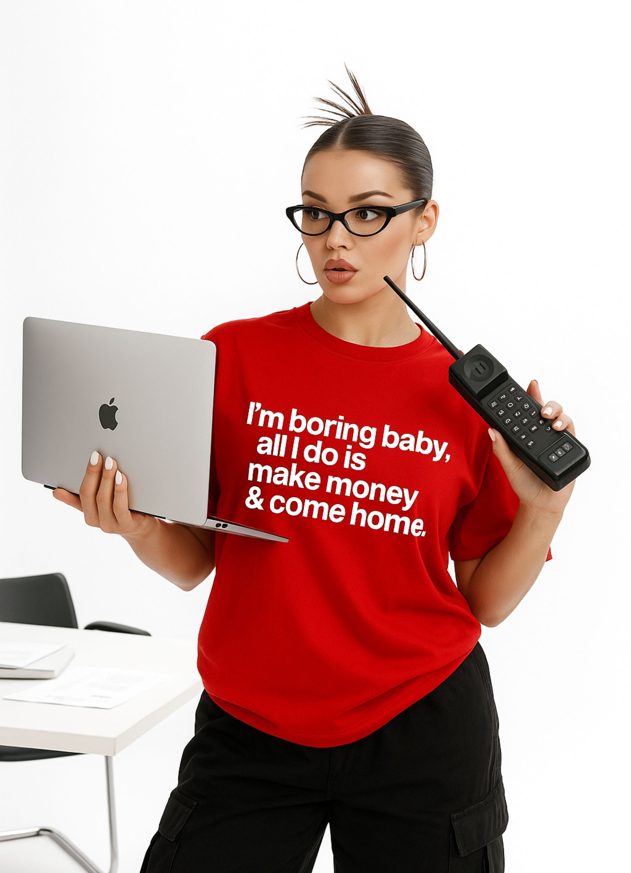 I'm Bored Baby Red Tshirt