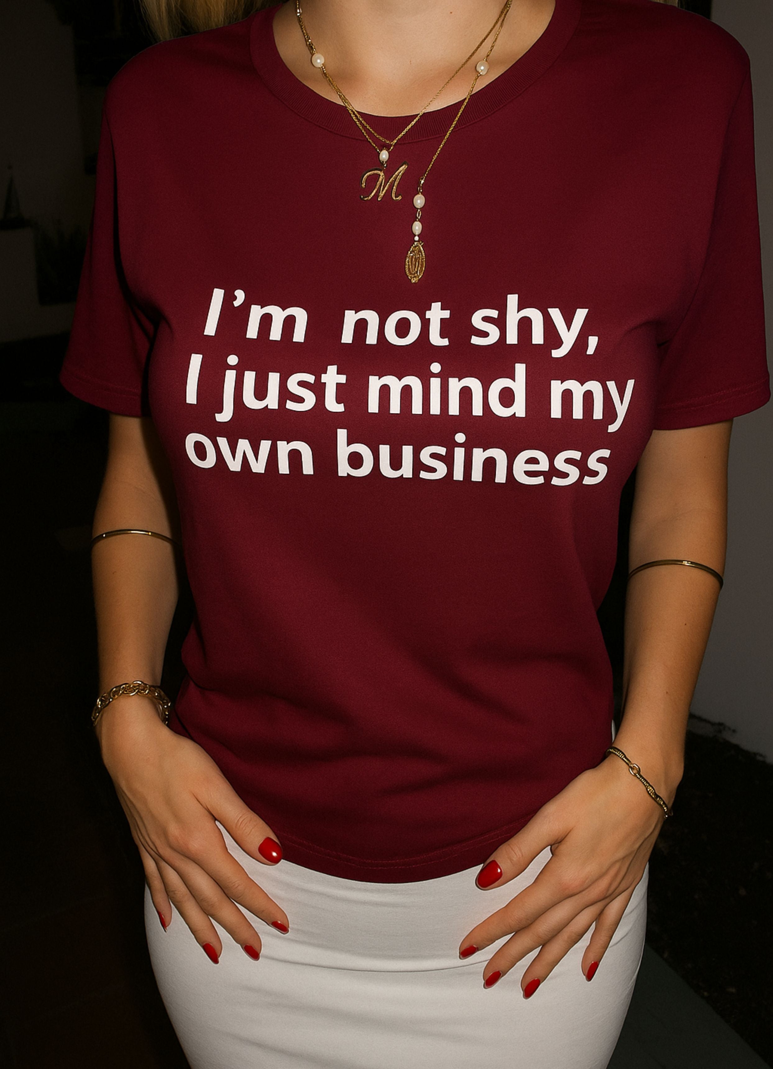 I'm not Shy Oversized Tshirt