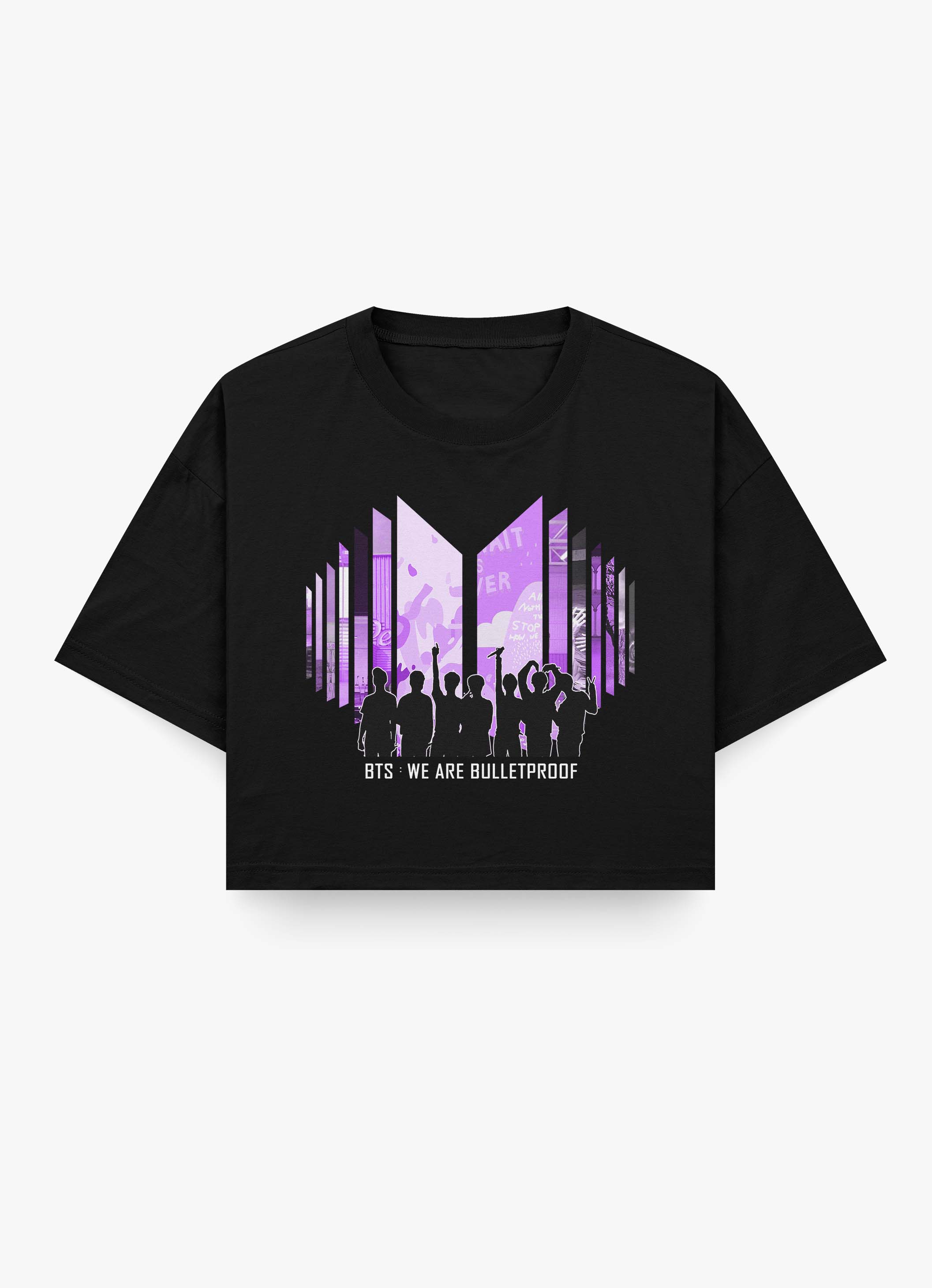 BTS WRB Purple Logo Crop Top | Sale