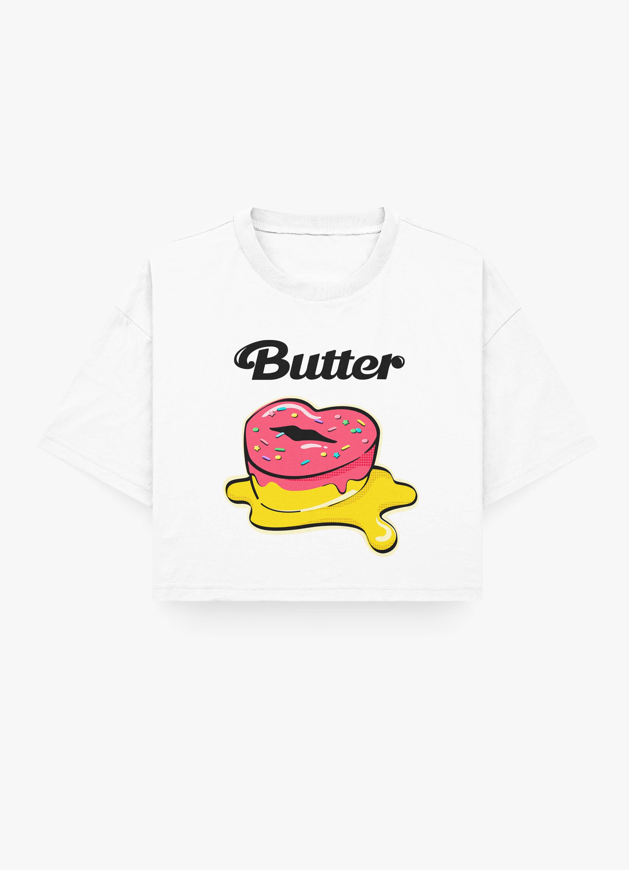 BTS Pink Butter Crop top