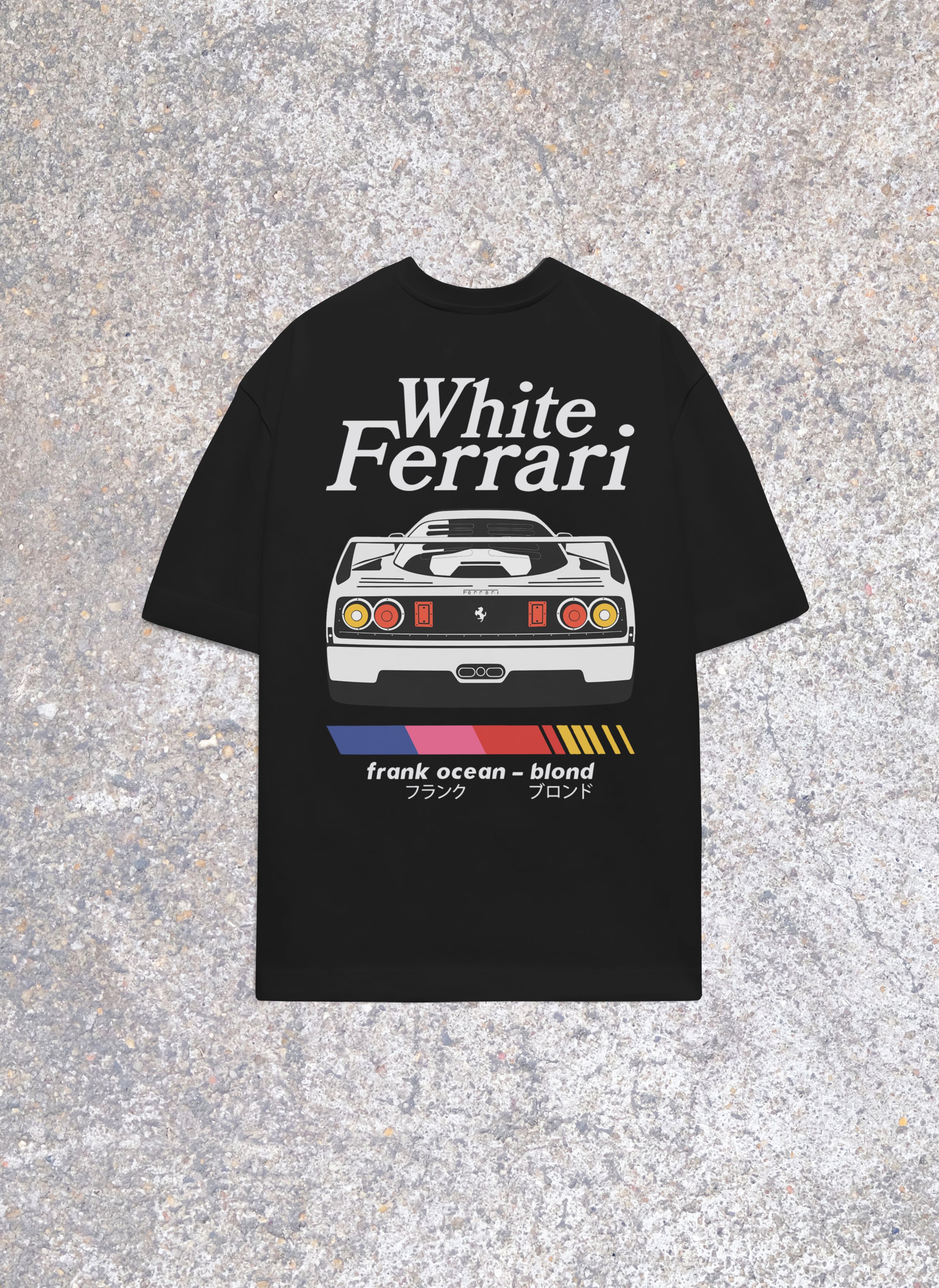 Blonde Ferrari Black Oversized Tshirt