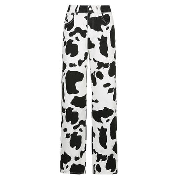 Cow Pattern Woman Jean | BFS