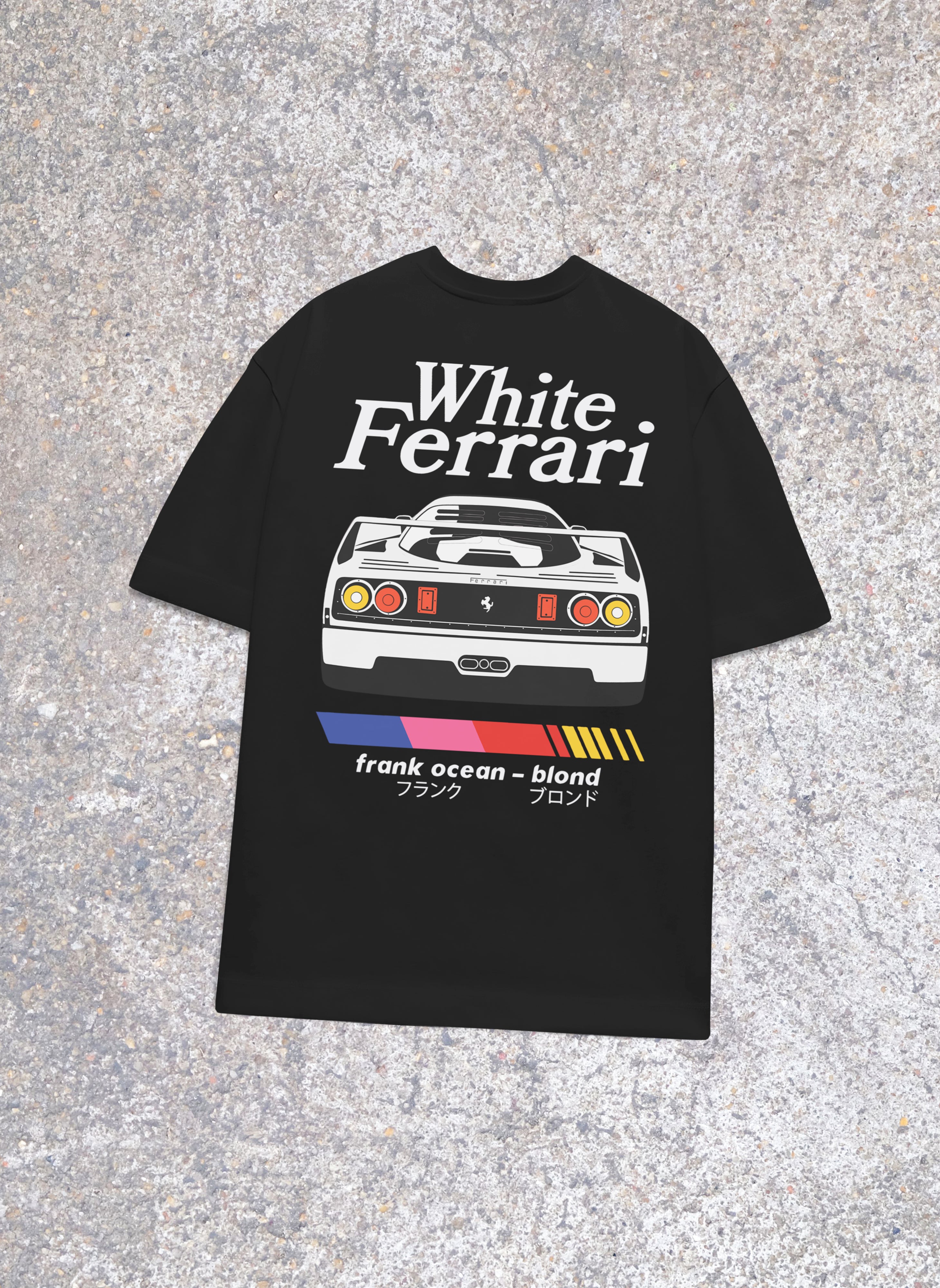 Blonde Ferrari Black Oversized Tshirt