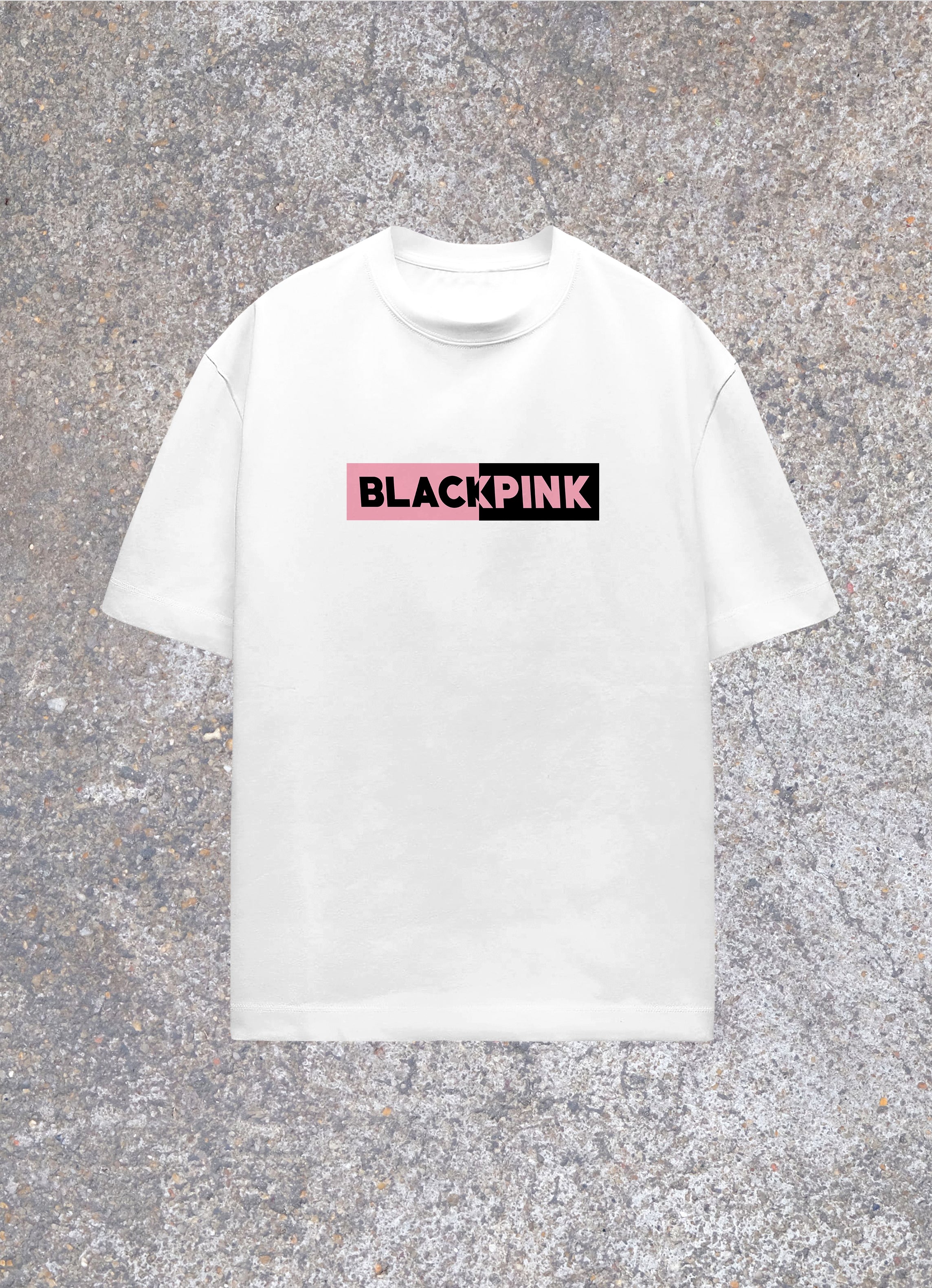 BLACKPINK Half Logo Oversized Tshirt