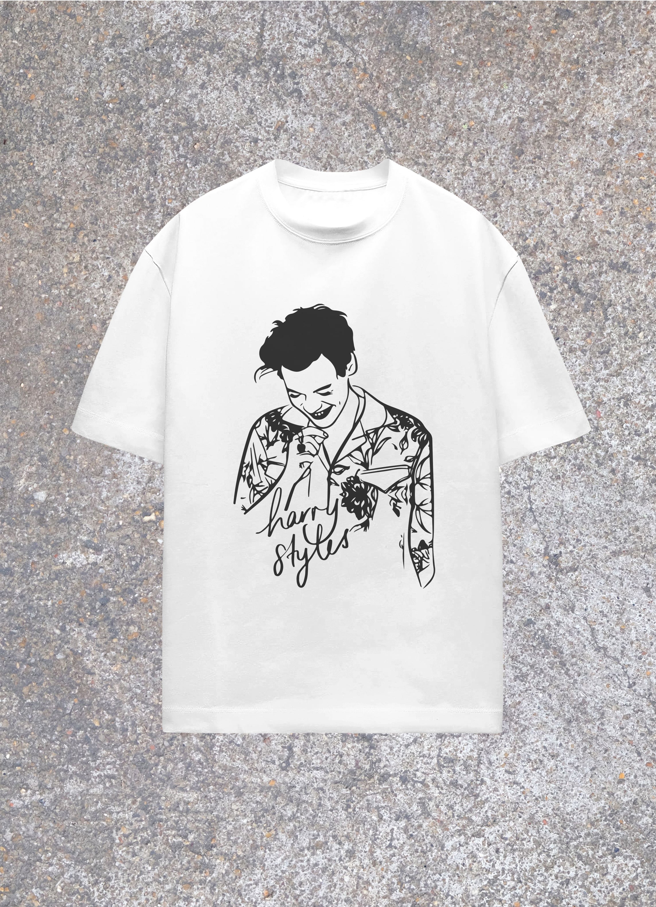 Harry Styles Drawing Oversized Unisex Tshirt