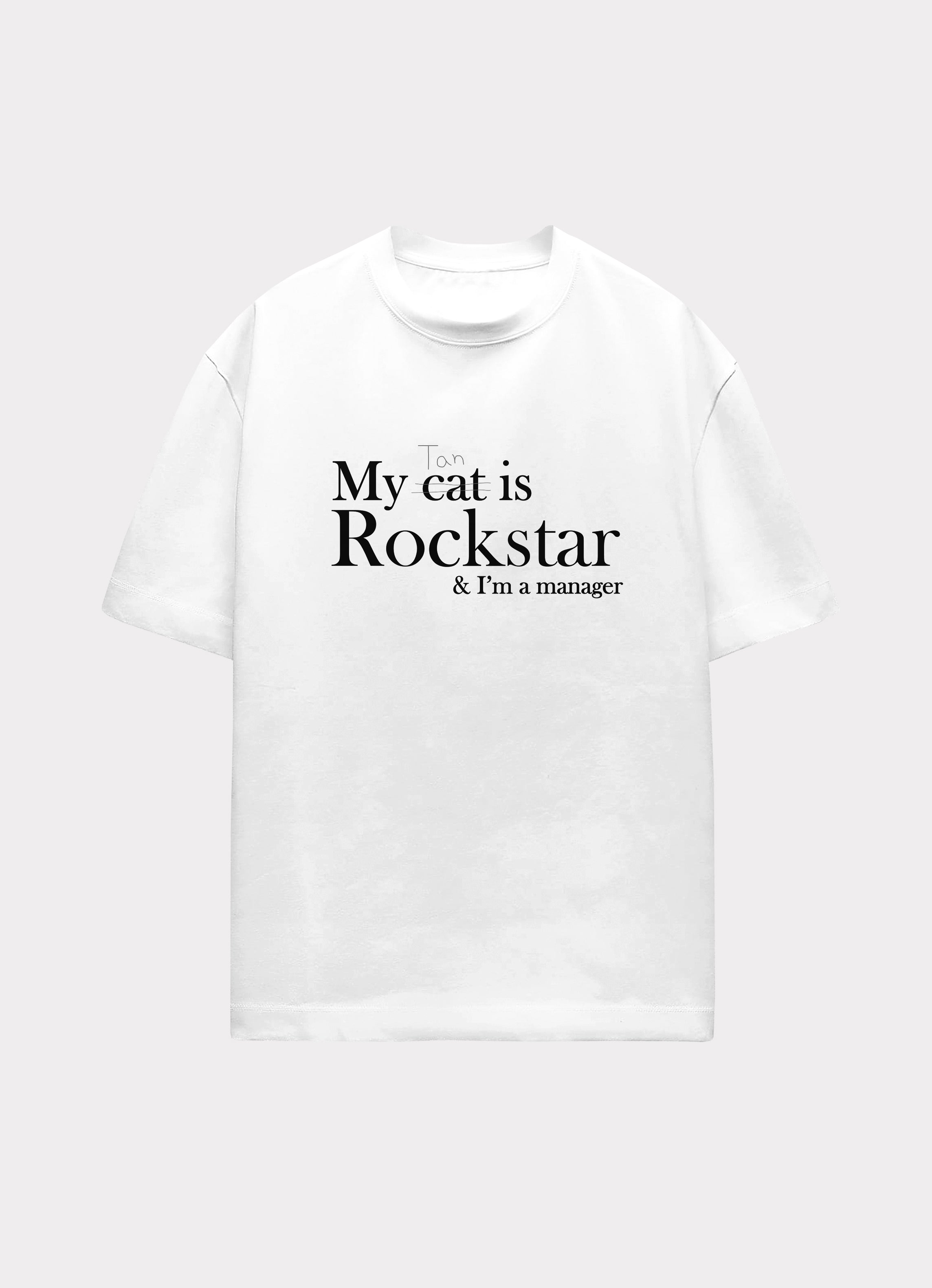 BTS Taehyung My Cat Is Rockstar T-shirt