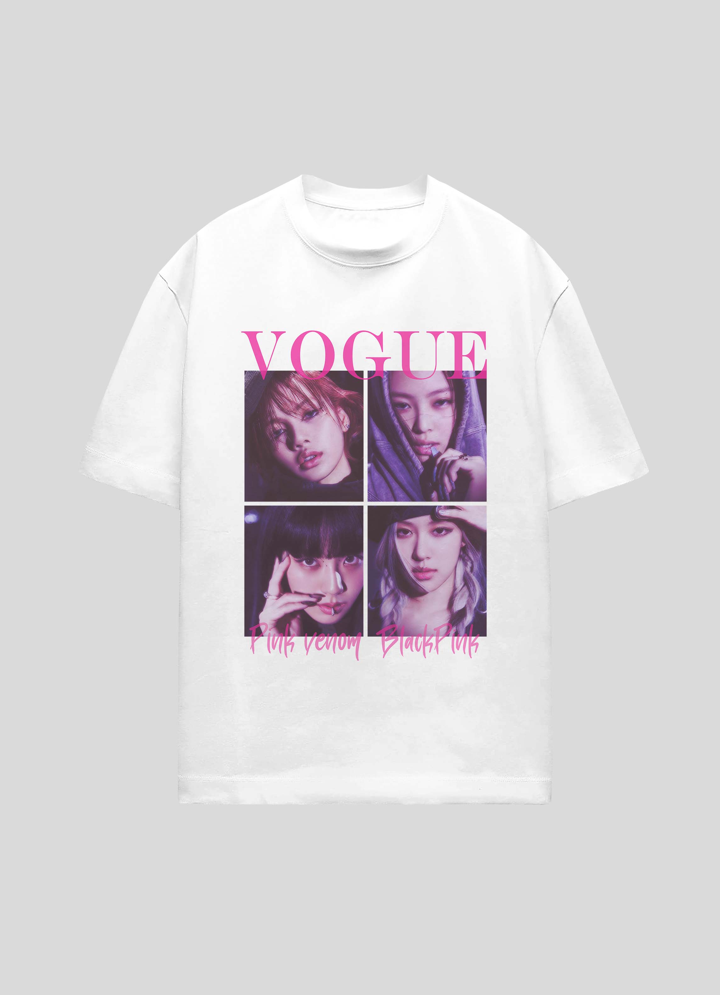 Blackpink Vogue Pink Venom Women Tshirt | Sale