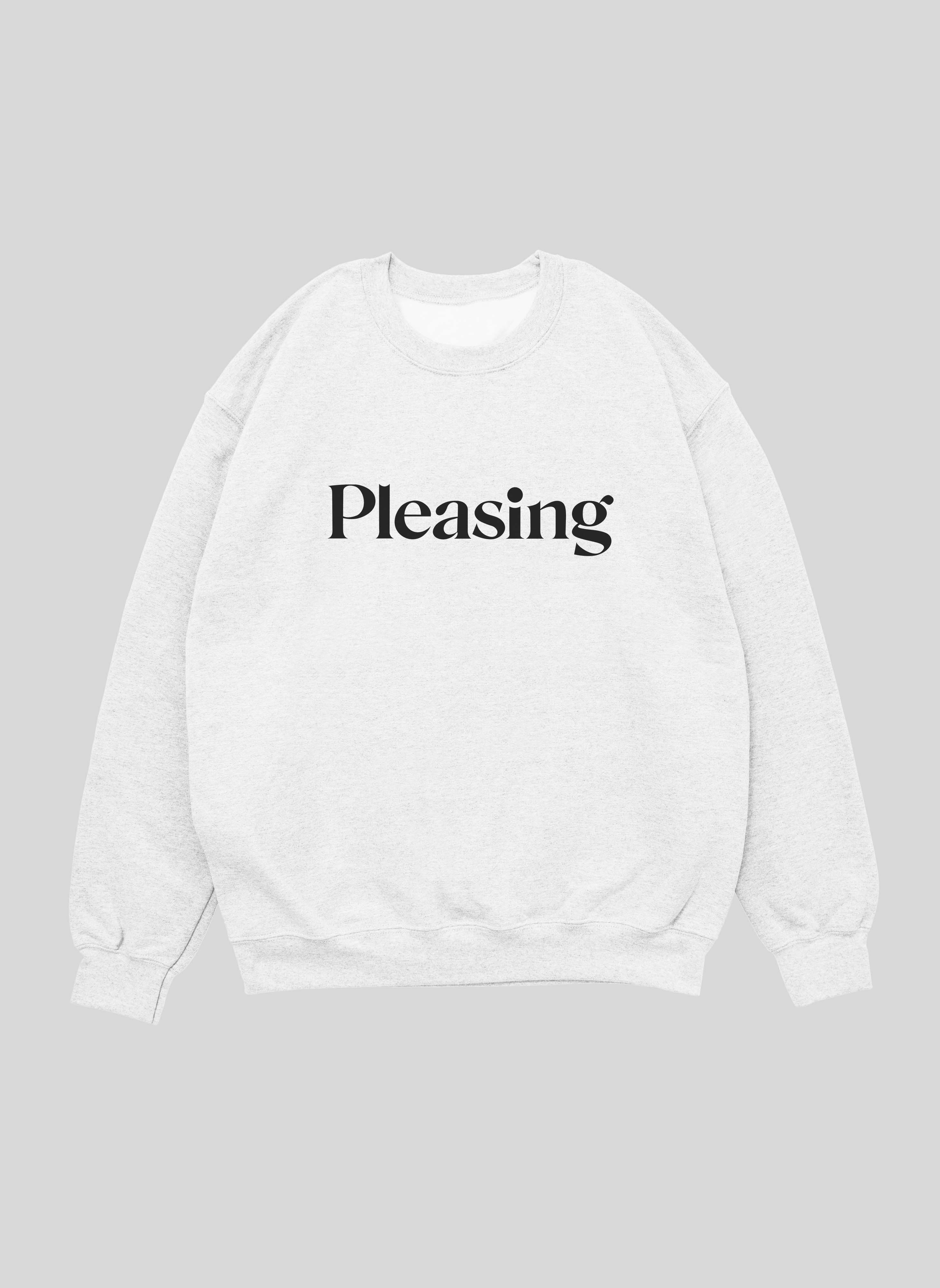 Harrys Styles Pleasing White Unisex Sweatshirt | Sale