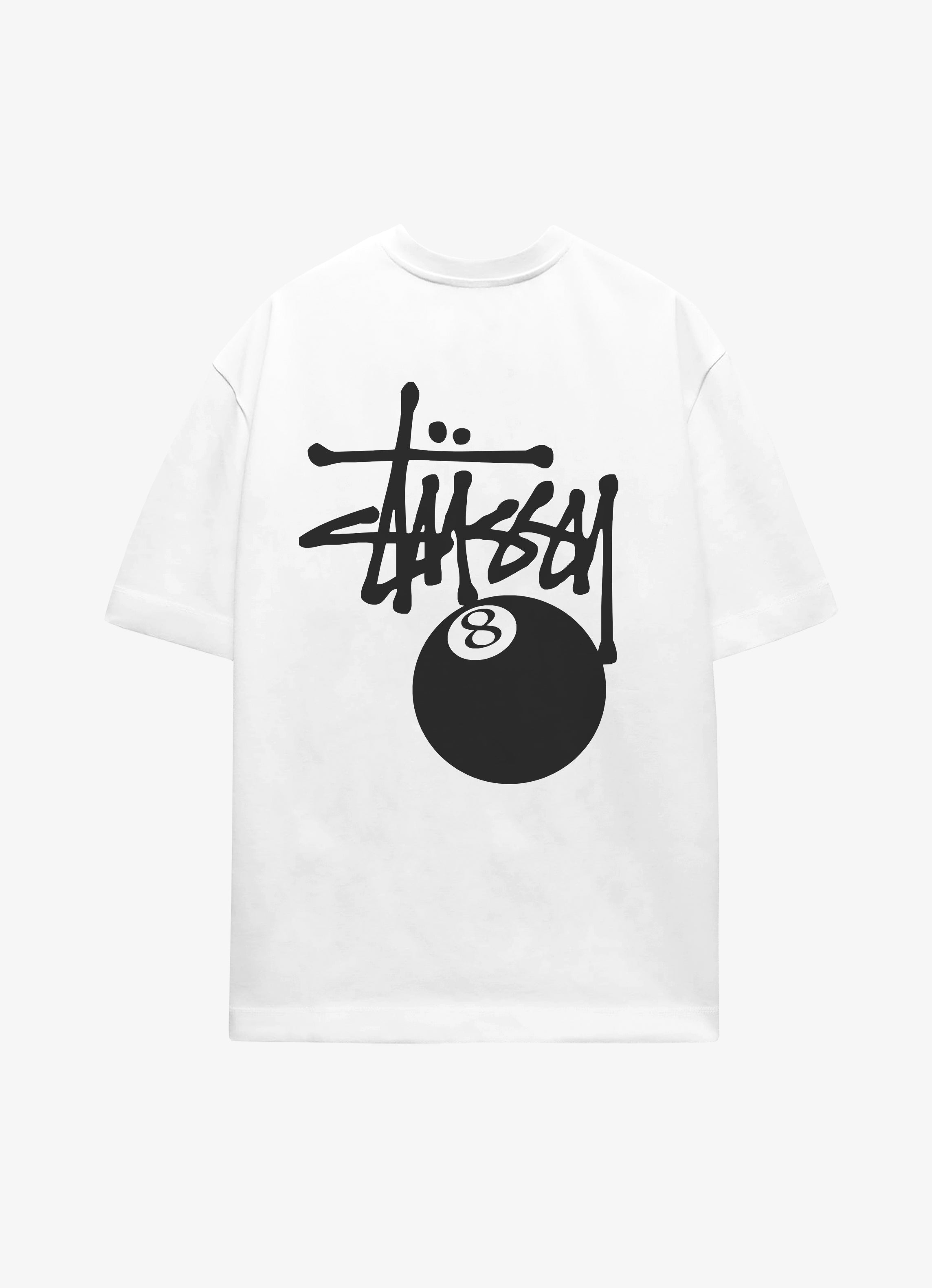 8 Ball White Oversized Tshirt