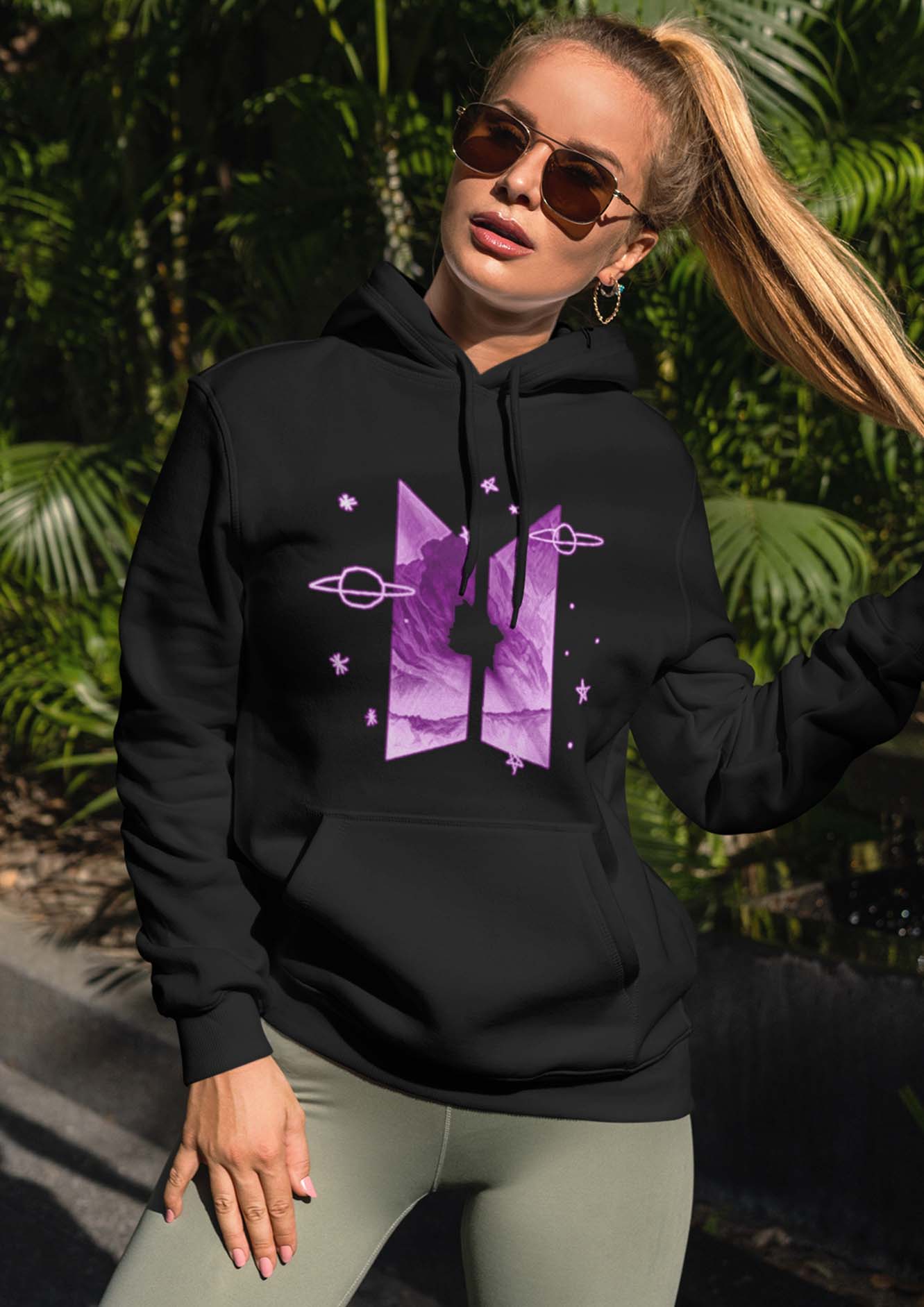 BTS Purple Galaxy Unisex Hoodie