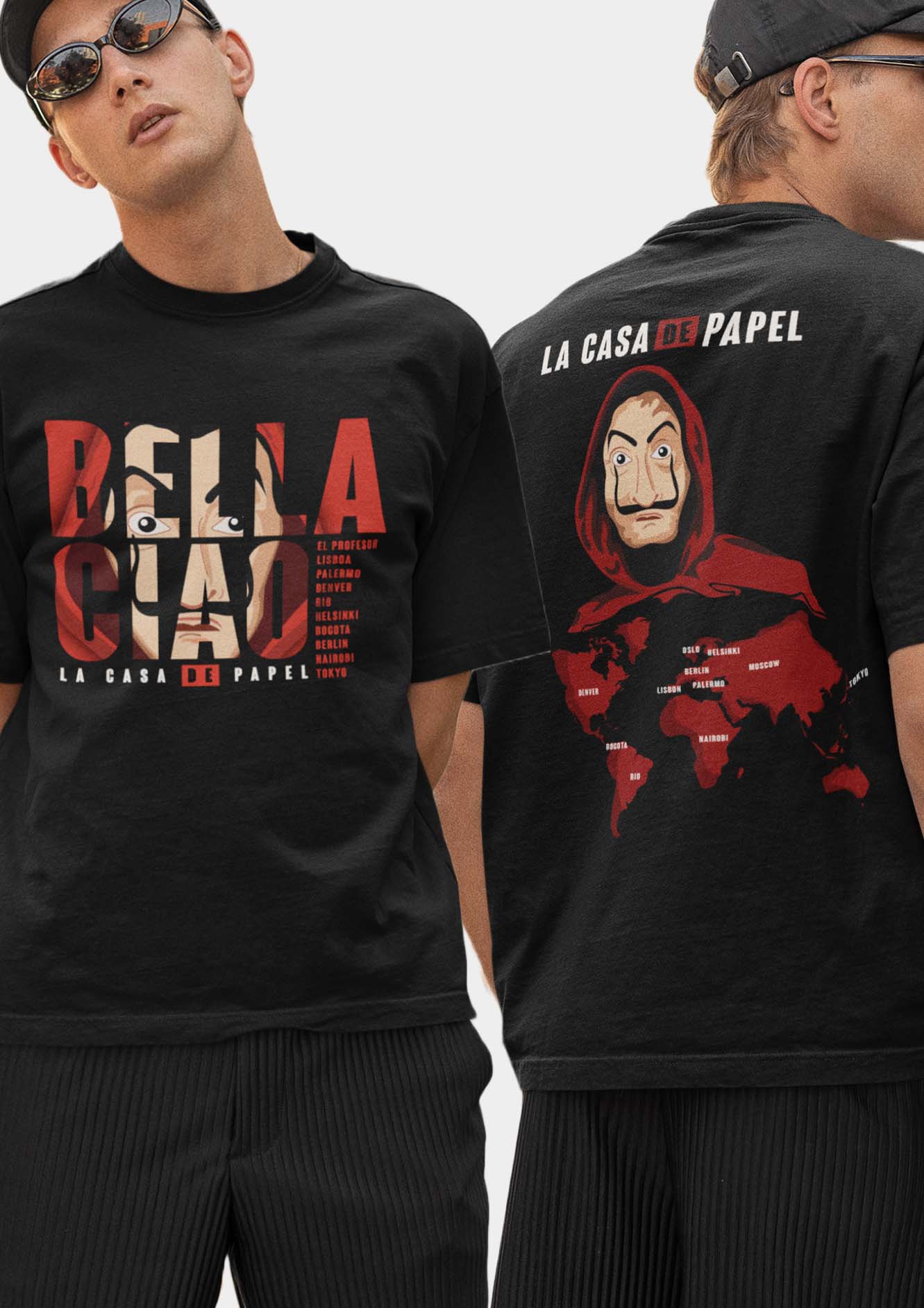 Money Heist Bella Ciao Map Women Tshirt BFS