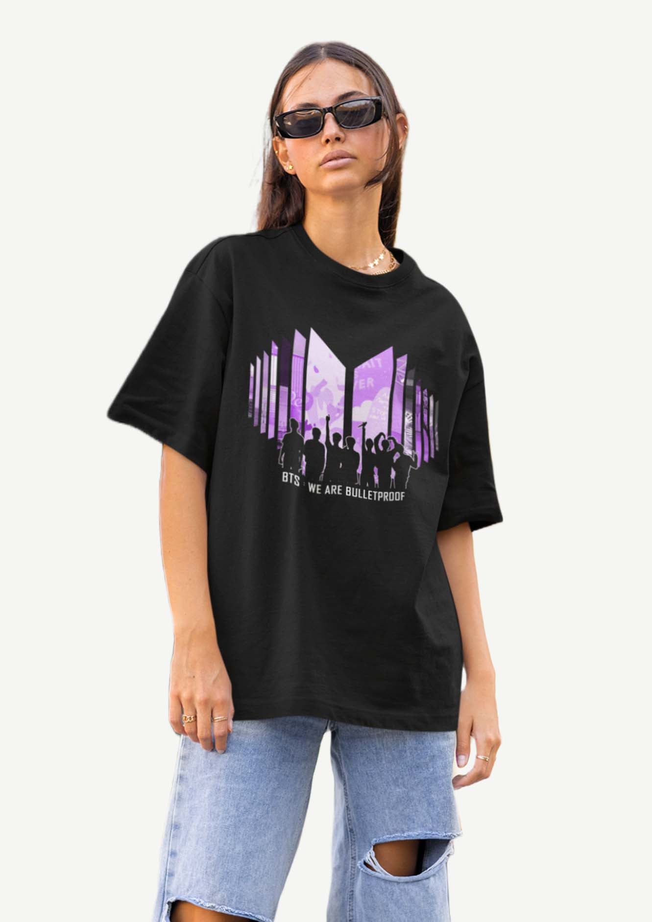 BTS WRB Purple Unisex Tshirt XL