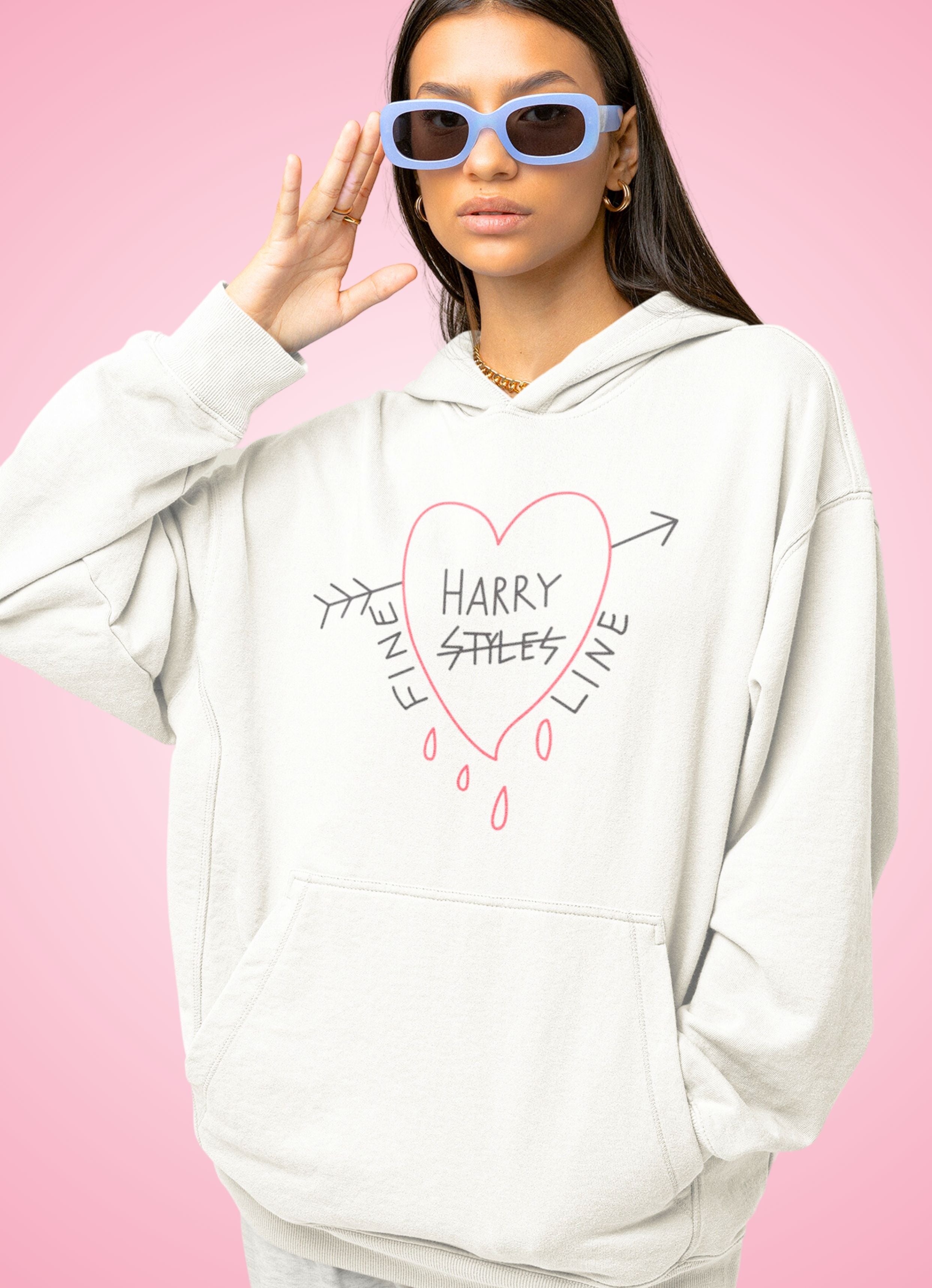 Harry styles white clearance hoodie