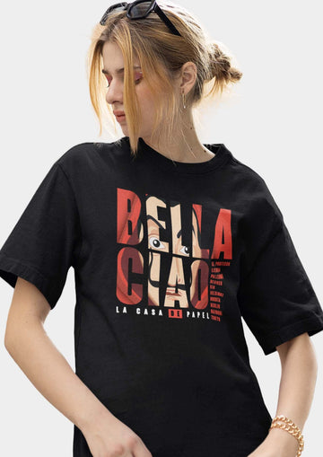 Money Heist Bella Ciao Front Unisex Tshirt | BFS