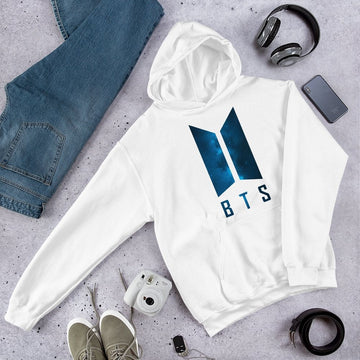 BTS - Logo Blue Galaxy Unisex Hoodie