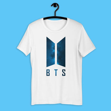 BTS - Galaxy Blue Logo Tshirt