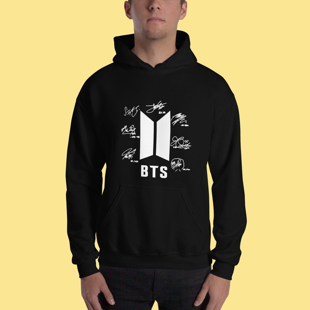 Bts hot sale signature hoodie