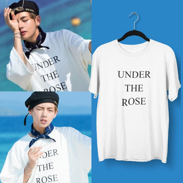 BTS - V Under The Rose Tshirt