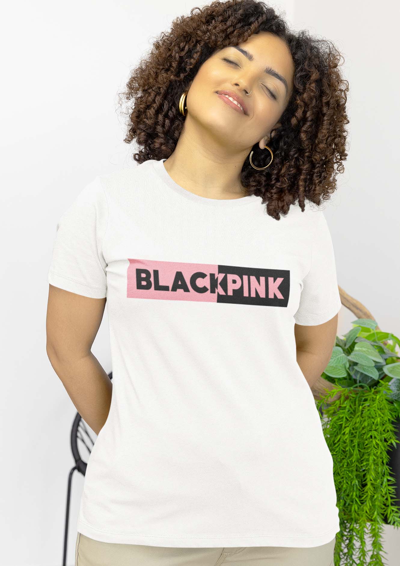 BLACKPINK Half Logo Tshirt