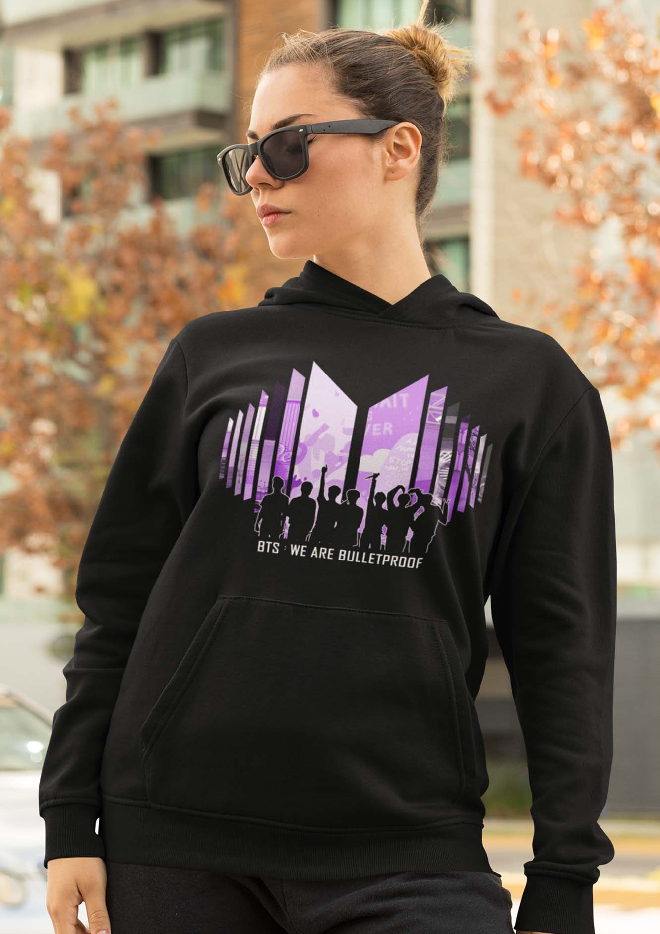 BTS WRB Purple Unisex hoodie