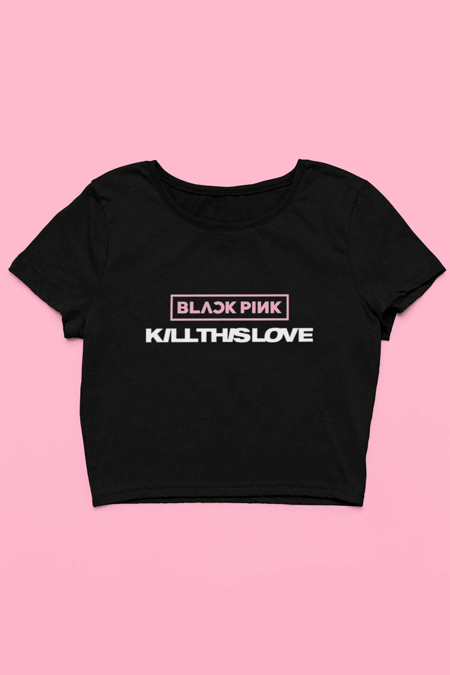 BLACKPINK Kill This Love Logo Crop Top