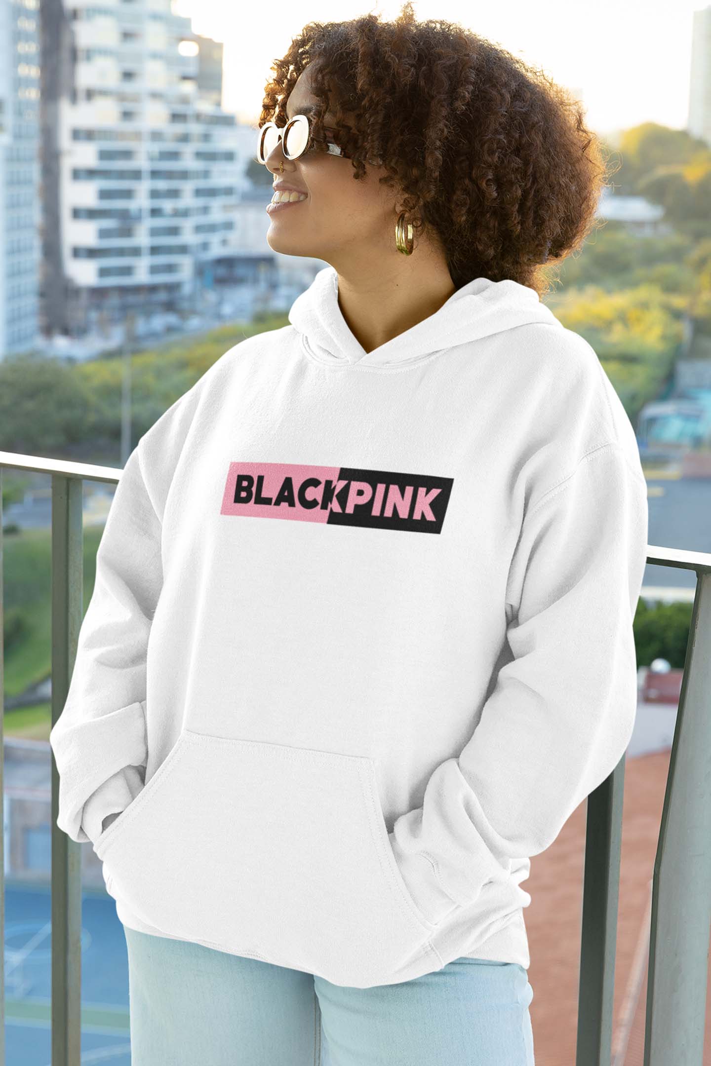 BLACKPINK Half Logo Unisex hoodie