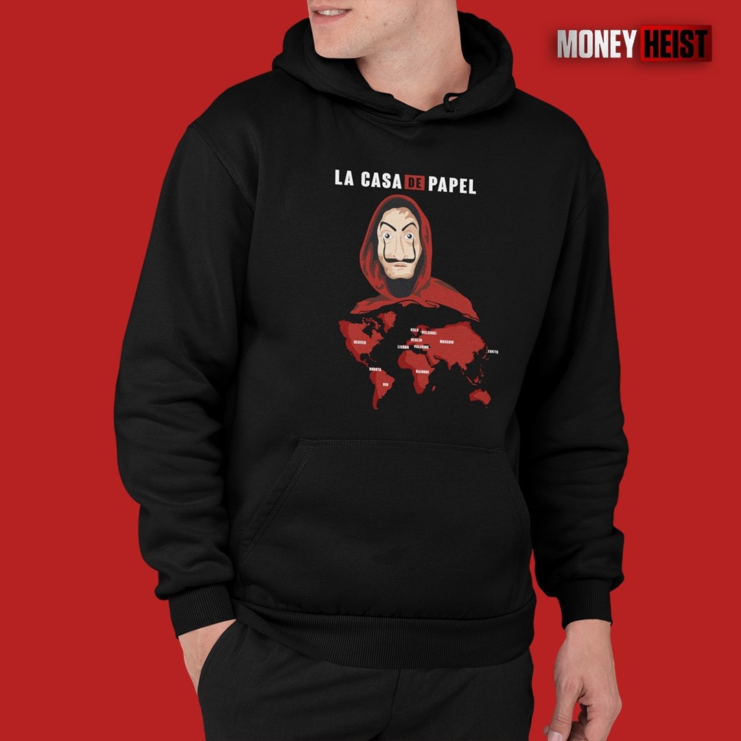 La Casa De Papel Map | Unisex Hoodie