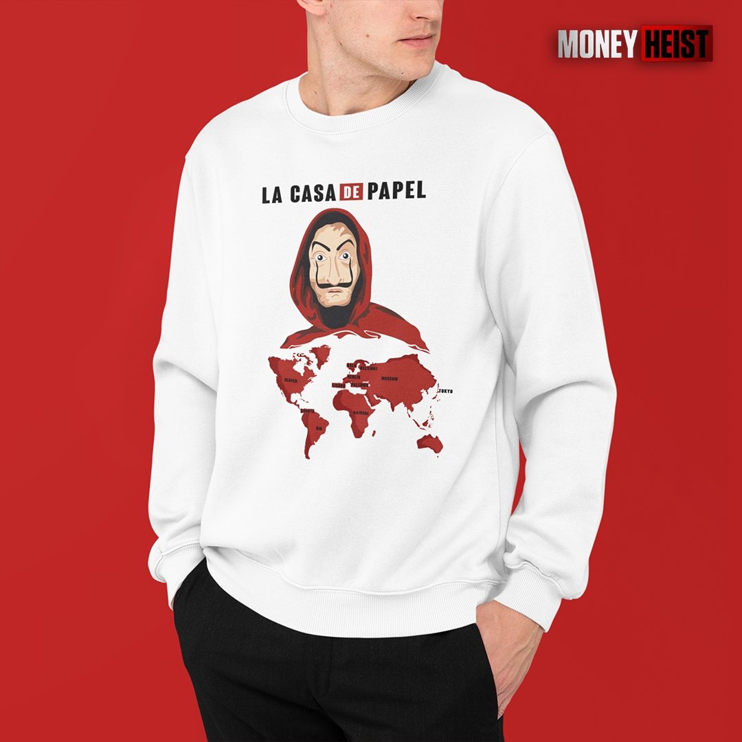 La Casa De Papel Map | Unisex Sweatshirt