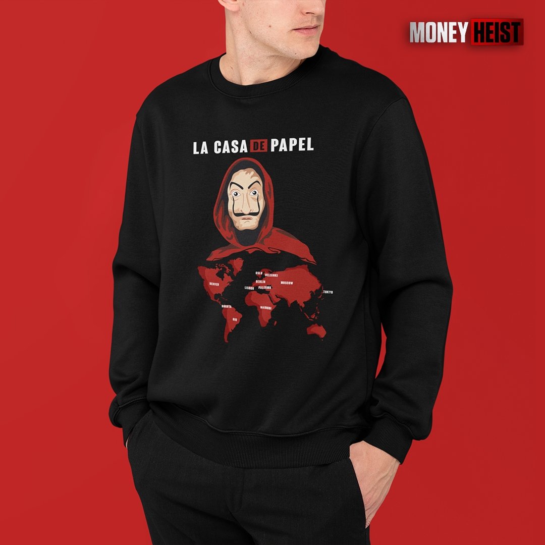 La Casa De Papel Map | Unisex Sweatshirt