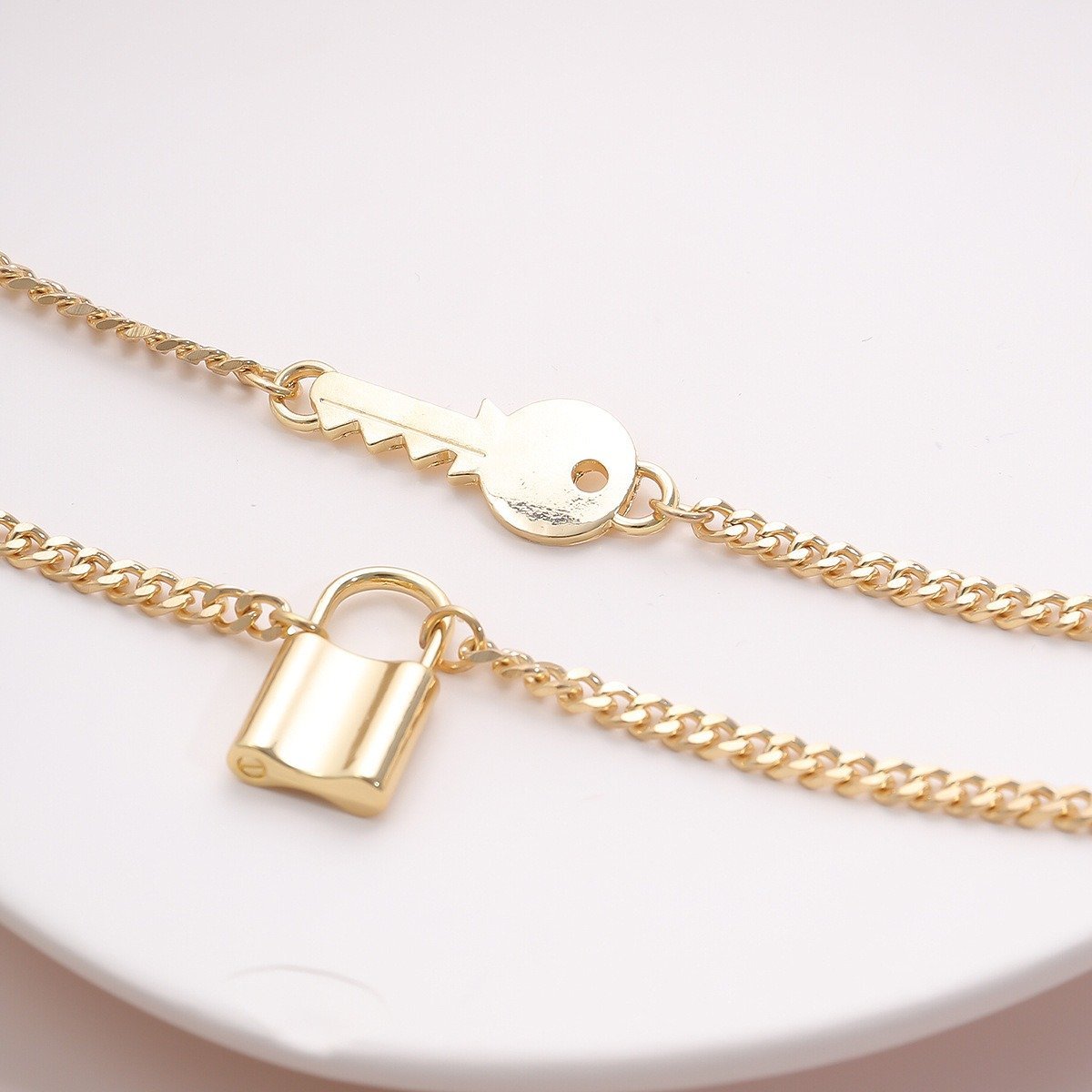 Lock And Key Choker Necklace