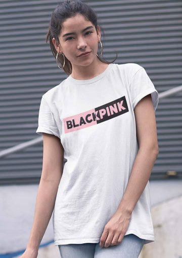 BLACKPINK Half Logo Tshirt