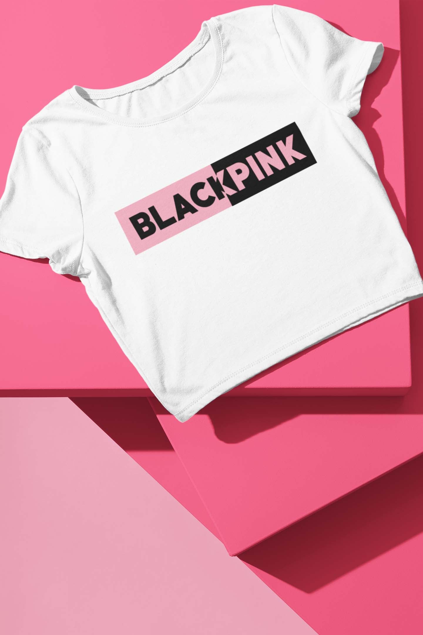 BLACKPINK Half Logo Crop Top